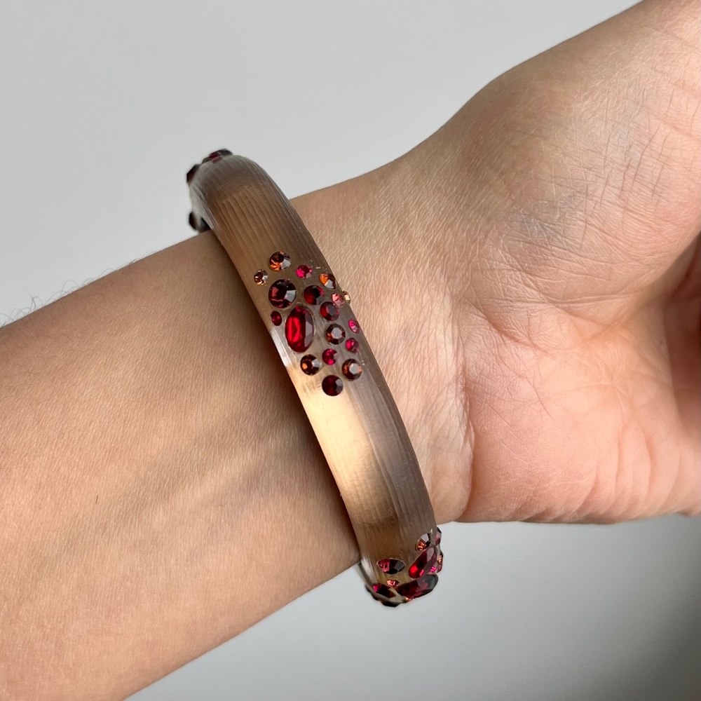 Alexis Bittar lucite and crystal bracelet